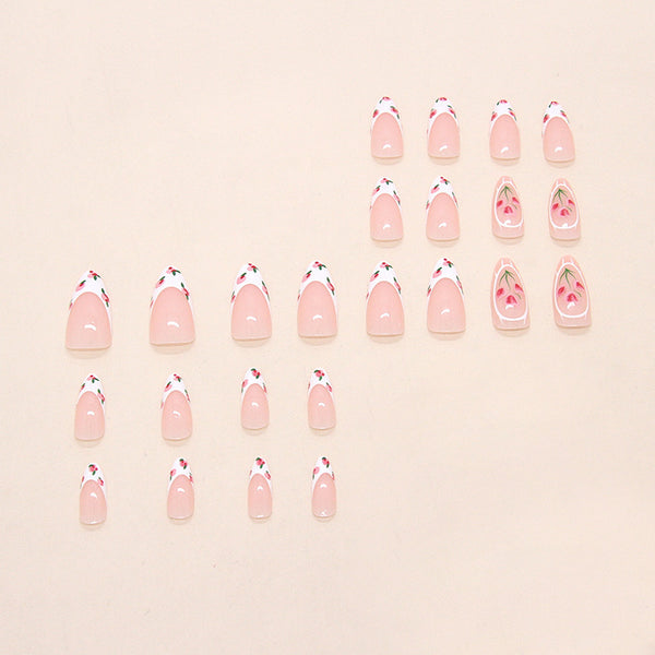 12 Sizes-24 Pcs Press On Nails W1942