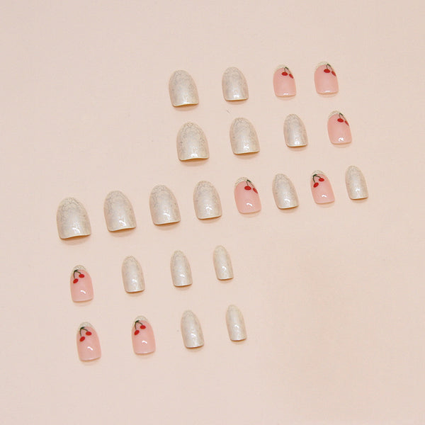 12 Sizes-24 Pcs Press On Nails W1563