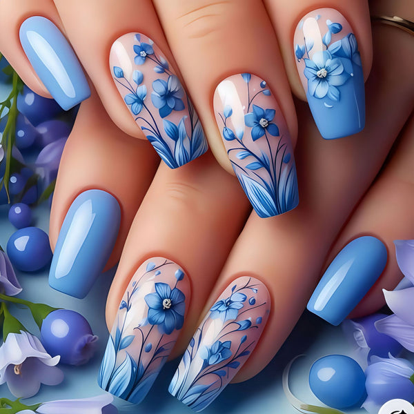 12 Sizes-24 Pcs Press On Nails Y565