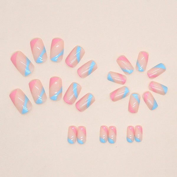 12 Sizes-24 Pcs Press On Nails W1055