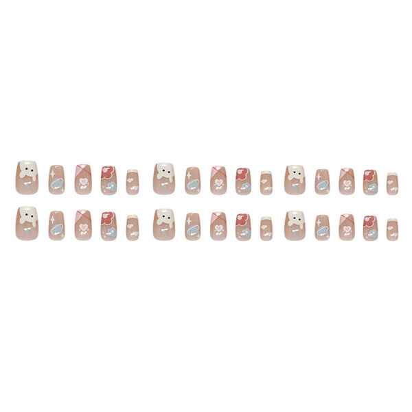 30 Pcs Press On Nails R916