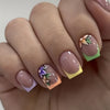 12 Sizes-24 Pcs Press On Nails Y120