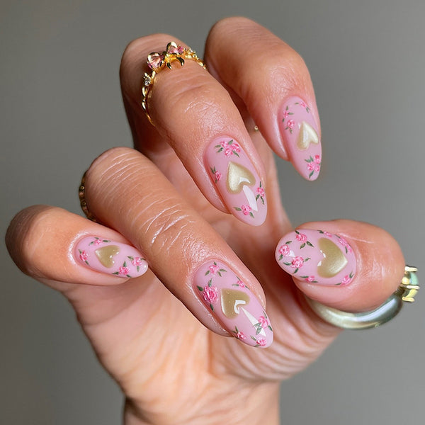 12 Sizes-24 Pcs Press On Nails W1893