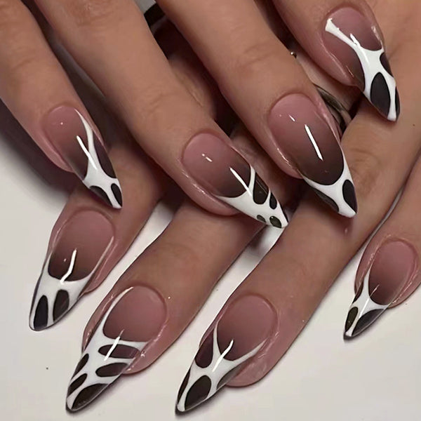 12 Sizes-24 Pcs Press On Nails W975