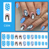 12 Sizes-24 Pcs Press On Nails C694