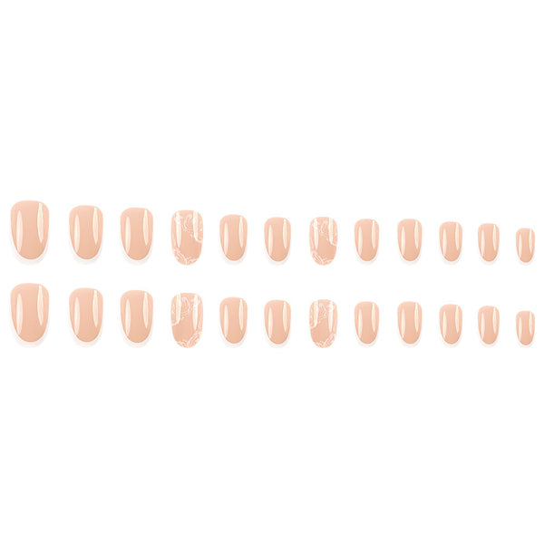 12 Sizes-24 Pcs Press On Nails Y181