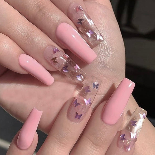 12 Sizes-24 Pcs Press On Nails JP1042