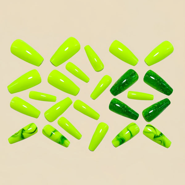 12 Sizes-24 Pcs Press On Nails Y1604