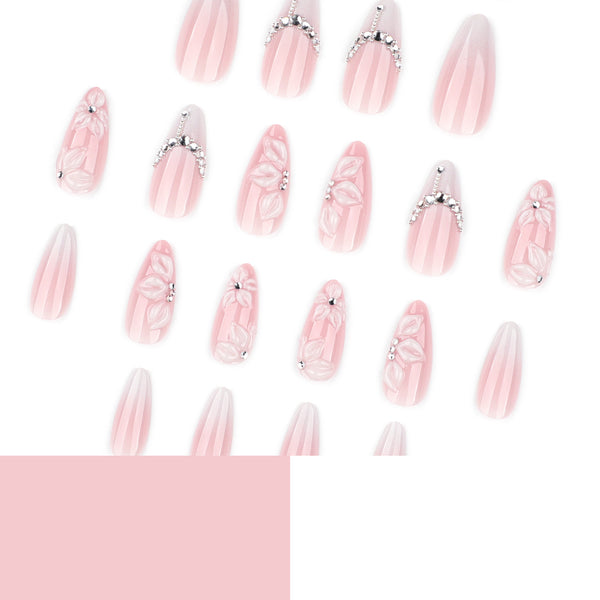 12 Sizes-24 Pcs Press On Nails JP4317
