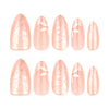 12 Sizes-24 Pcs Press On Nails JP3932