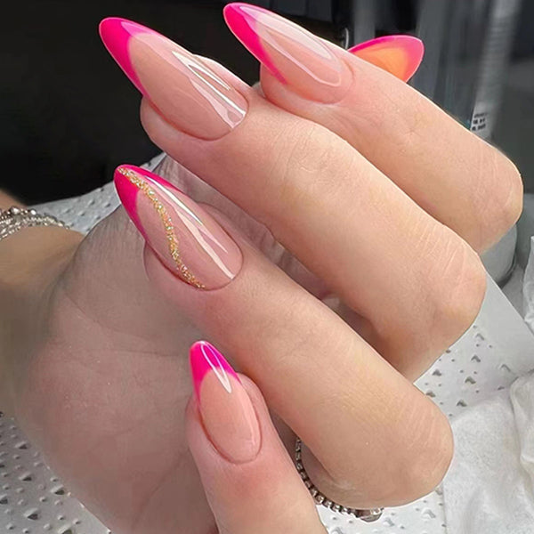 12 Sizes-24 Pcs Press On Nails W389
