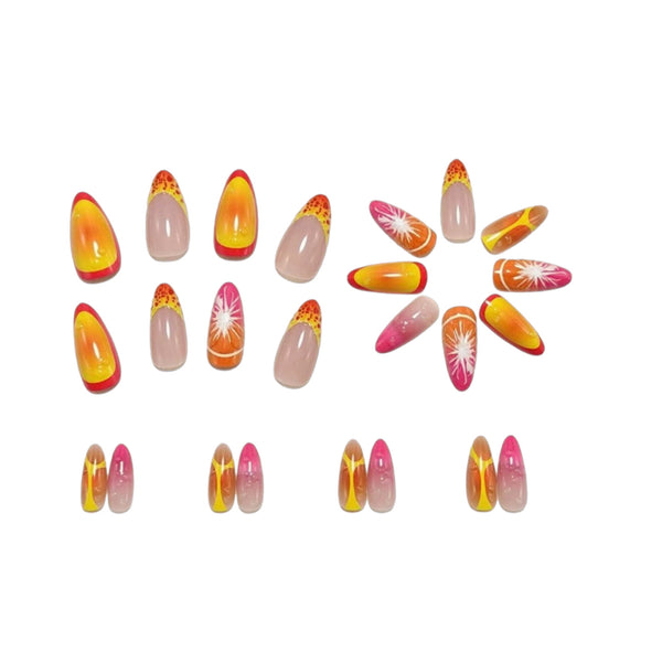 12 Sizes-24 Pcs Press On Nails Y2009