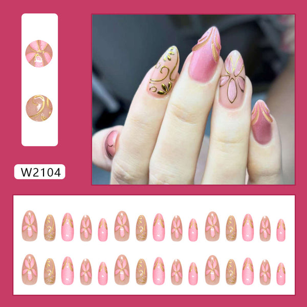 30 Pcs Press On Nails W2104