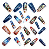 12 Sizes-24 Pcs Press On Nails Y1291
