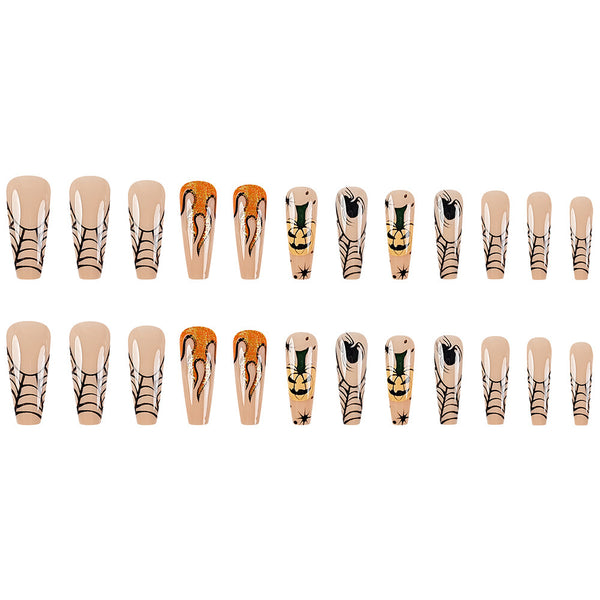 12 Sizes-24 Pcs Press On Nails Y088
