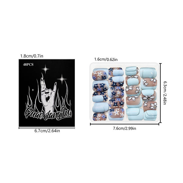 48 Pcs Press On Nails Spring-5-48pcs