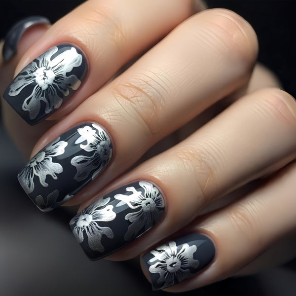 12 Sizes-24 Pcs Press On Nails Y1563