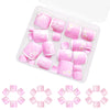 48 Pcs Press On Nails FrenchFlower-1-48pcs