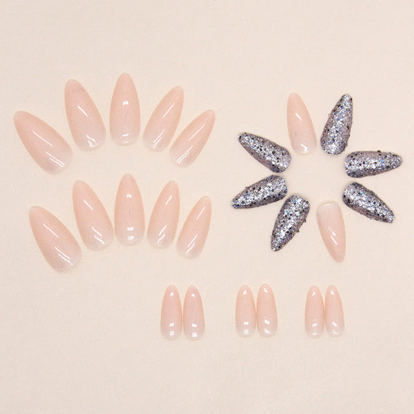12 Sizes-24 Pcs Press On Nails W1166