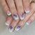 12 Sizes-24 Pcs Press On Nails C908