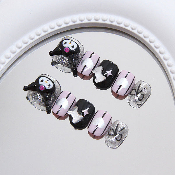 12 Sizes-24 Pcs Press On Nails K030