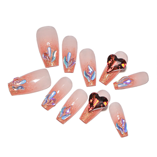 12 Sizes-24 Pcs Press On Nails nail-accessory