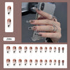 12 Sizes-24 Pcs Press On Nails Z086