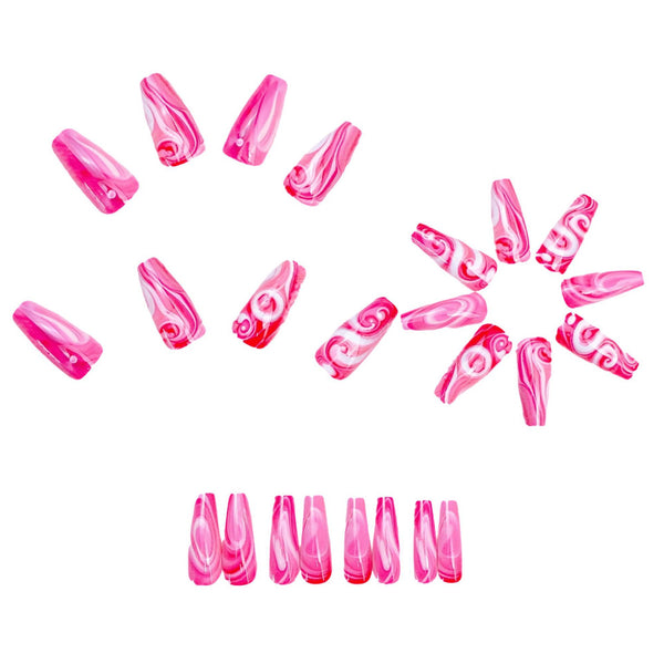 12 Sizes-24 Pcs Press On Nails Y1961