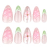 12 Sizes-24 Pcs Press On Nails JP3846
