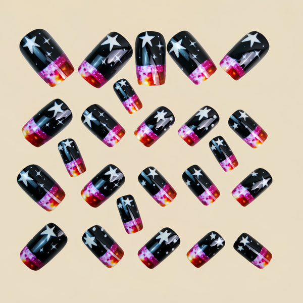 12 Sizes-24 Pcs Press On Nails Y1667