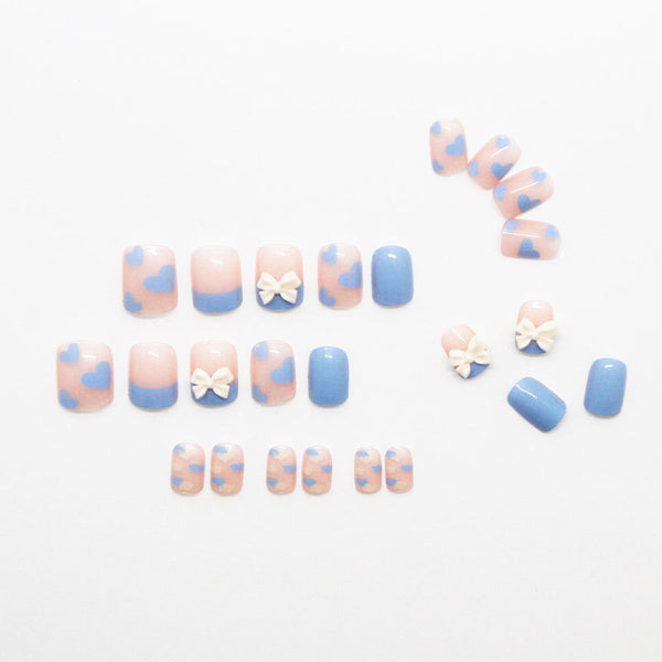 12 Sizes-24 Pcs Press On Nails Z107