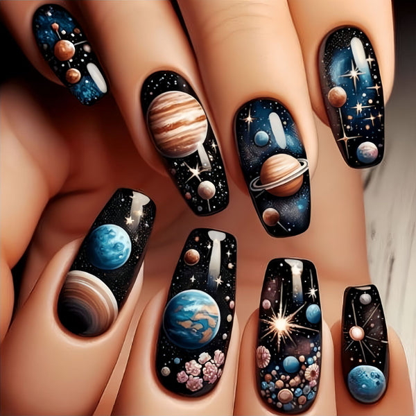 12 Sizes-24 Pcs Press On Nails Y695