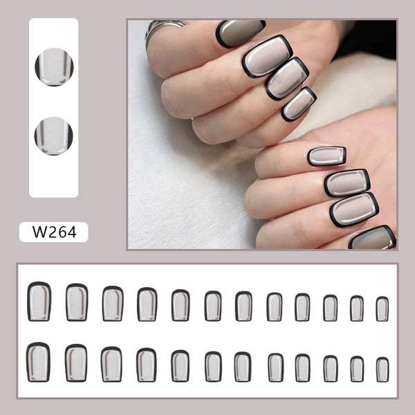 12 Sizes-24 Pcs Press On Nails W243