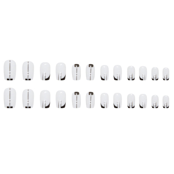 12 Sizes-24 Pcs Press On Nails W1041