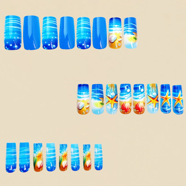12 Sizes-24 Pcs Press On Nails Y872