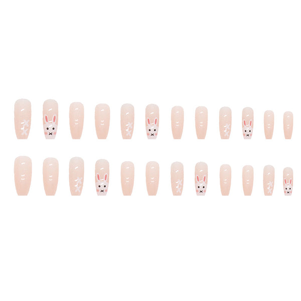 12 Sizes-24 Pcs Press On Nails R694