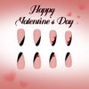12 Sizes-24 Pcs Press On Nails C1491