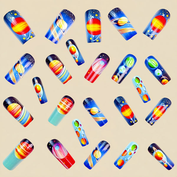 12 Sizes-24 Pcs Press On Nails Y793
