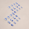 12 Sizes-24 Pcs Press On Nails W1200