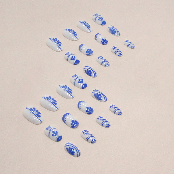 12 Sizes-24 Pcs Press On Nails W1200