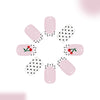 12 Sizes-24 Pcs Press On Nails C1534