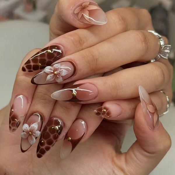 12 Sizes-24 Pcs Press On Nails Z1080