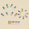 12 Sizes-24 Pcs Press On Nails Y1907