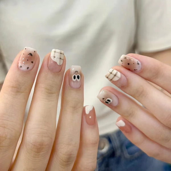 12 Sizes-24 Pcs Press On Nails R832