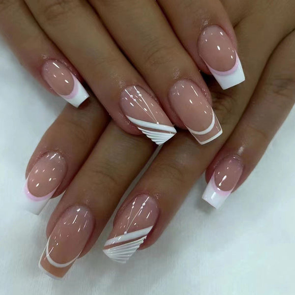 12 Sizes-24 Pcs Press On Nails W318