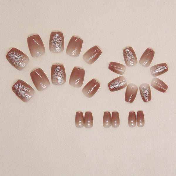 12 Sizes-24 Pcs Press On Nails R815