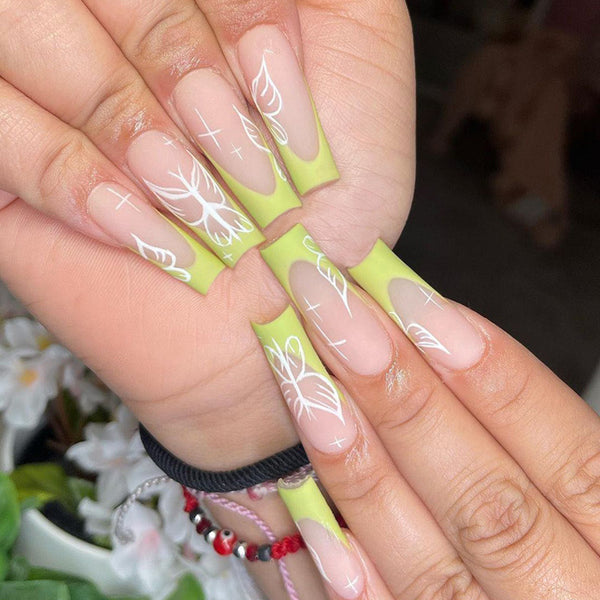 12 Sizes-24 Pcs Press On Nails JP1619