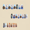 12 Sizes-24 Pcs Press On Nails Y418