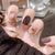 12 Sizes-24 Pcs Press On Nails R617