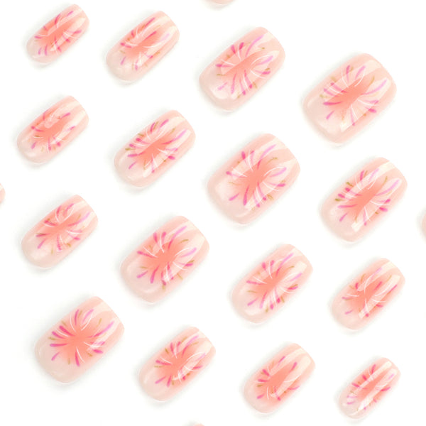 12 Sizes-24 Pcs Press On Nails JP3097